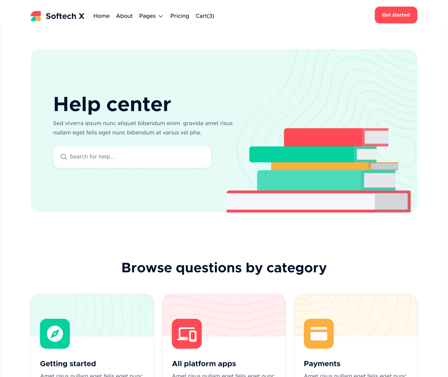 Help Center - Softech X Webflow Template