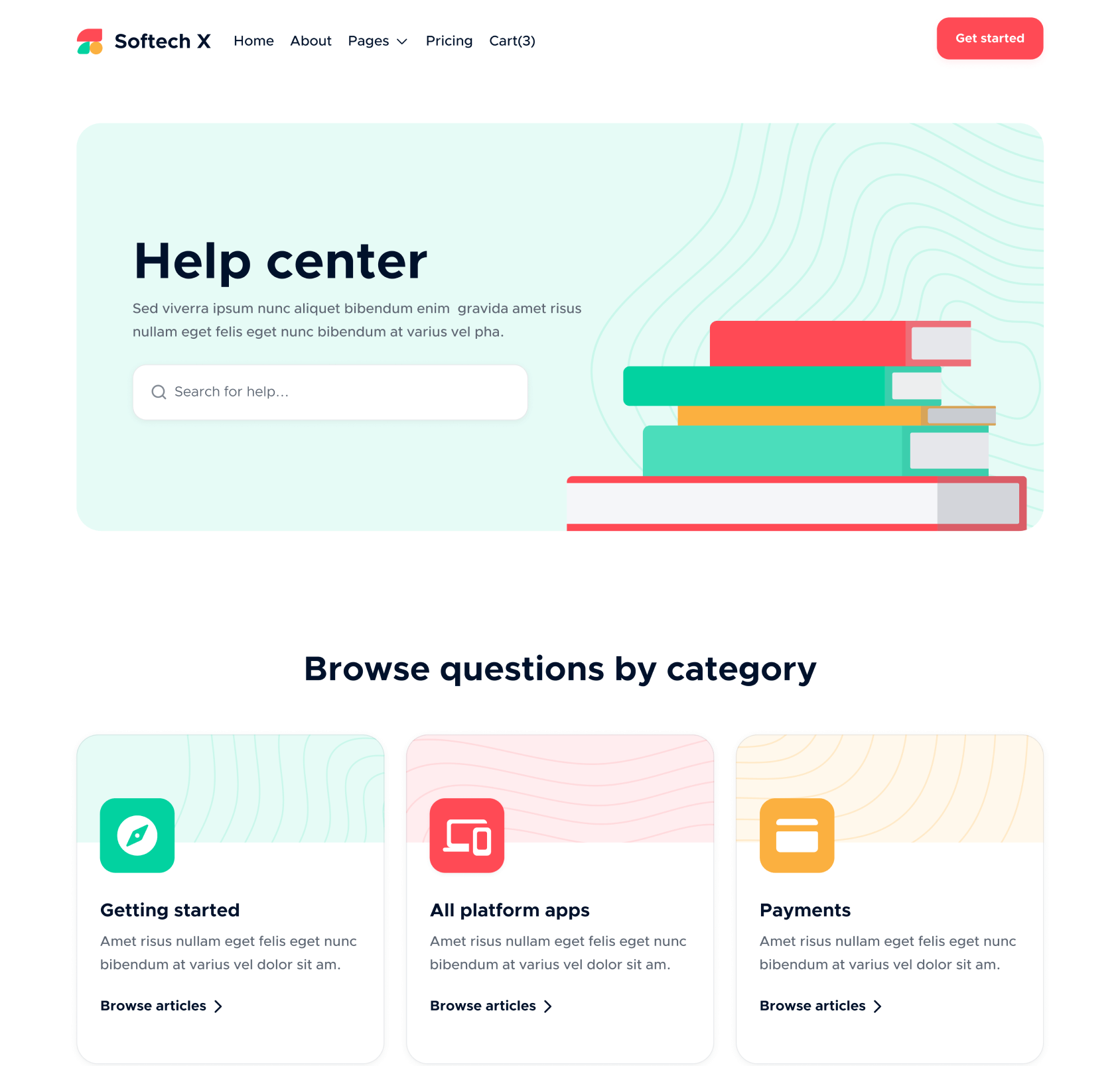 Help Center - Softech X Webflow Template