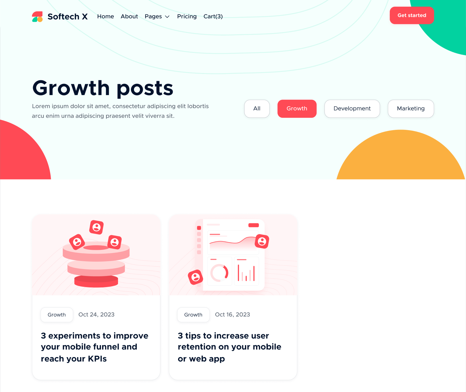 Blog Category - Softech X Webflow Template