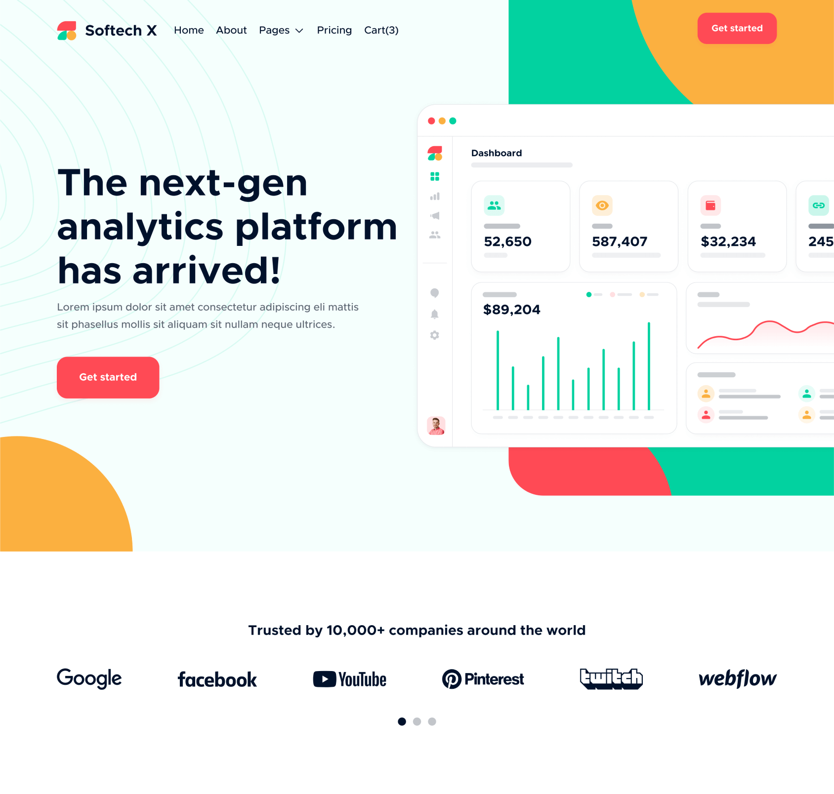 Home V1 - Softech X Webflow Template