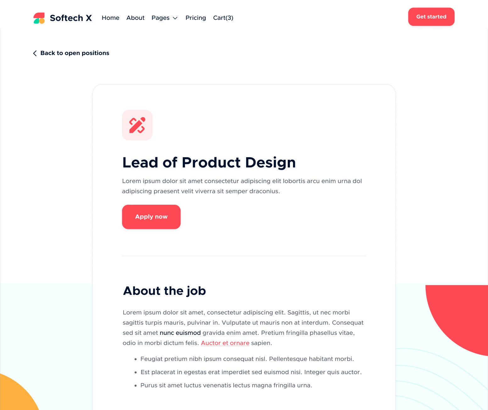 Career Single - Softech X Webflow Template