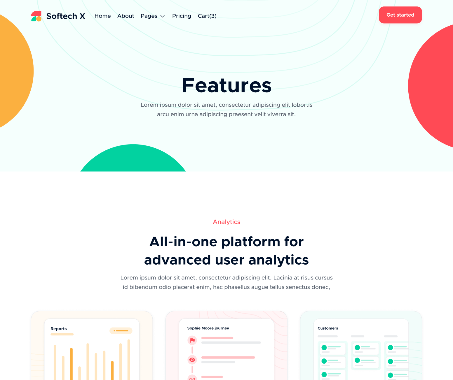 Features V1 - Softech X Webflow Template