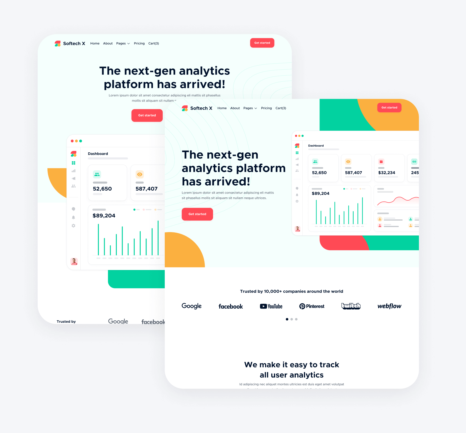 Pages - Softech X Webflow Template