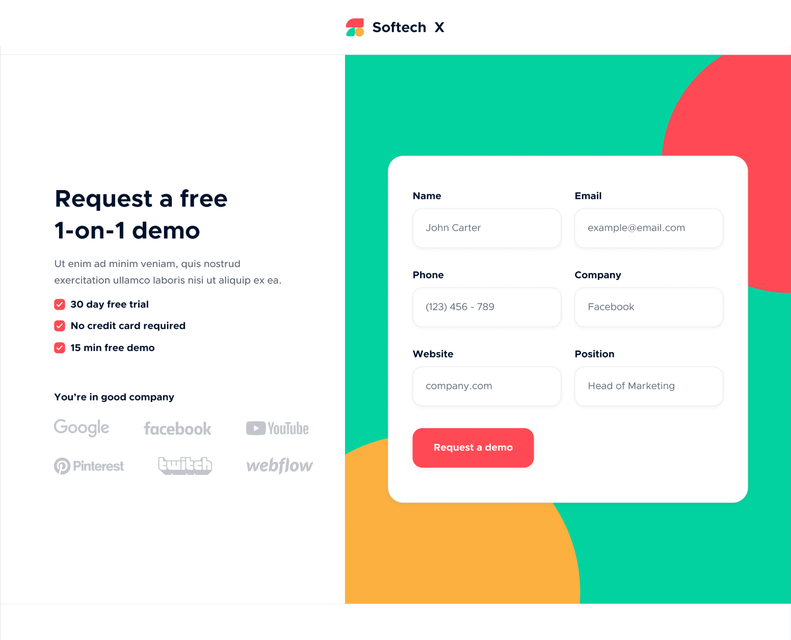 Demo - Softech X Webflow Template