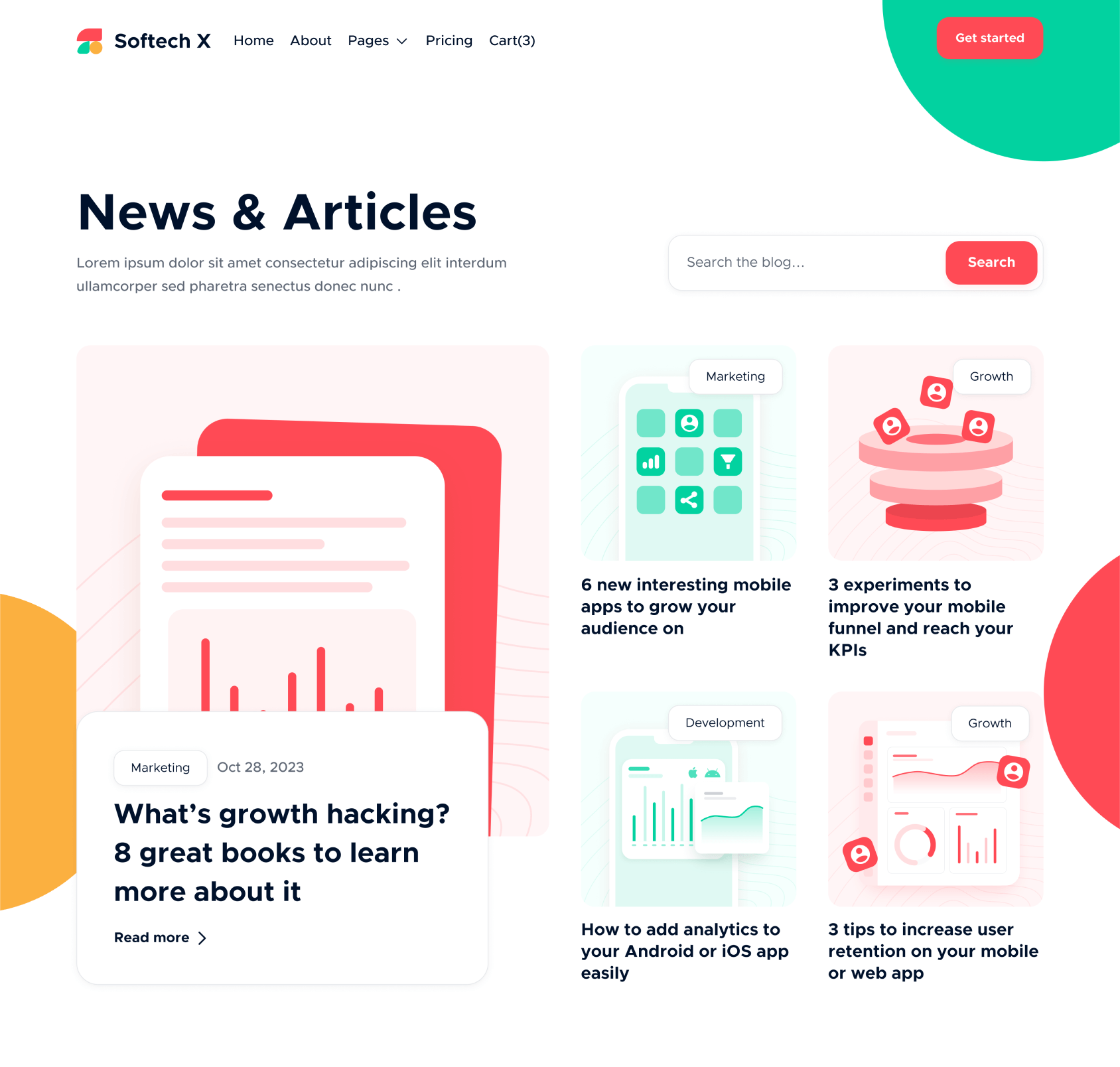 Blog V1 - Softech X Webflow Template