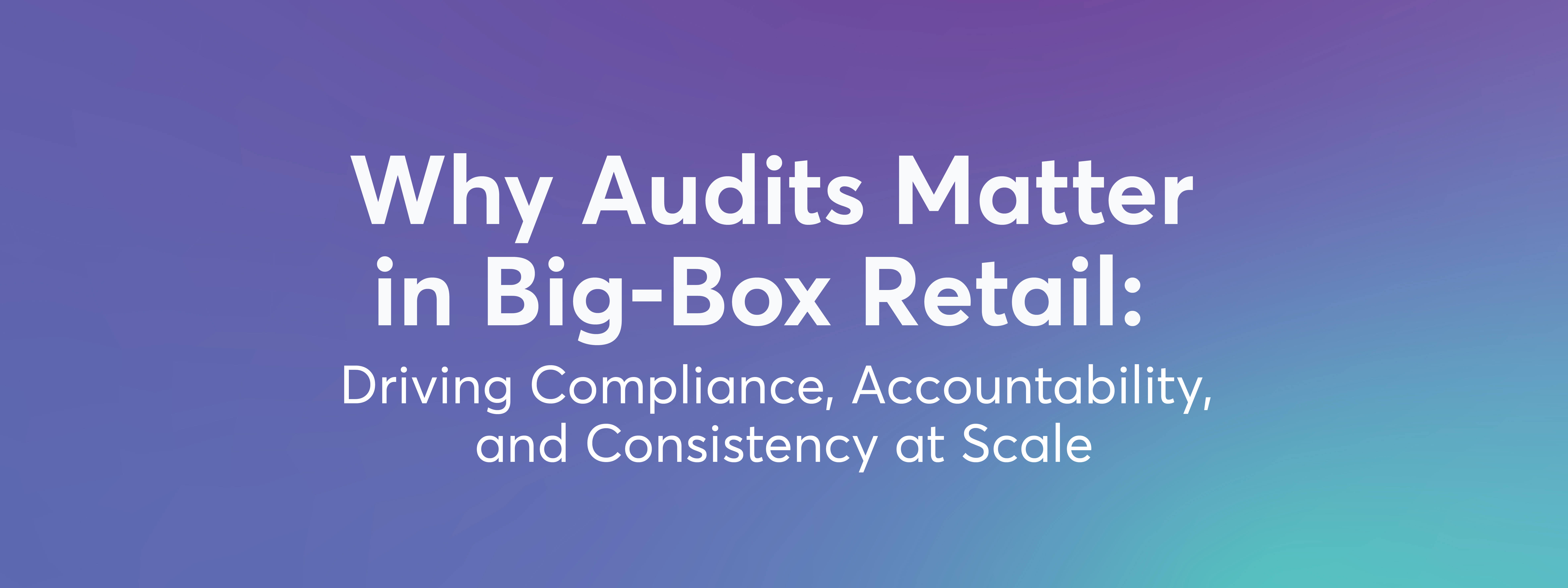 Why Audits Matter in Big-Box Retail: Driving Compliance, Accountability, and Consistency at Scale 