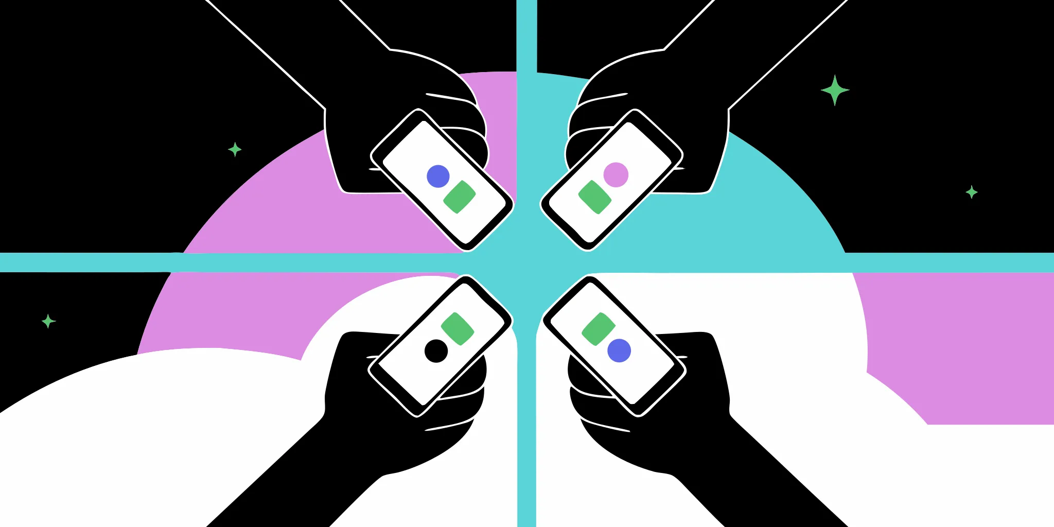 Social media fundraising campaign using smartphones.