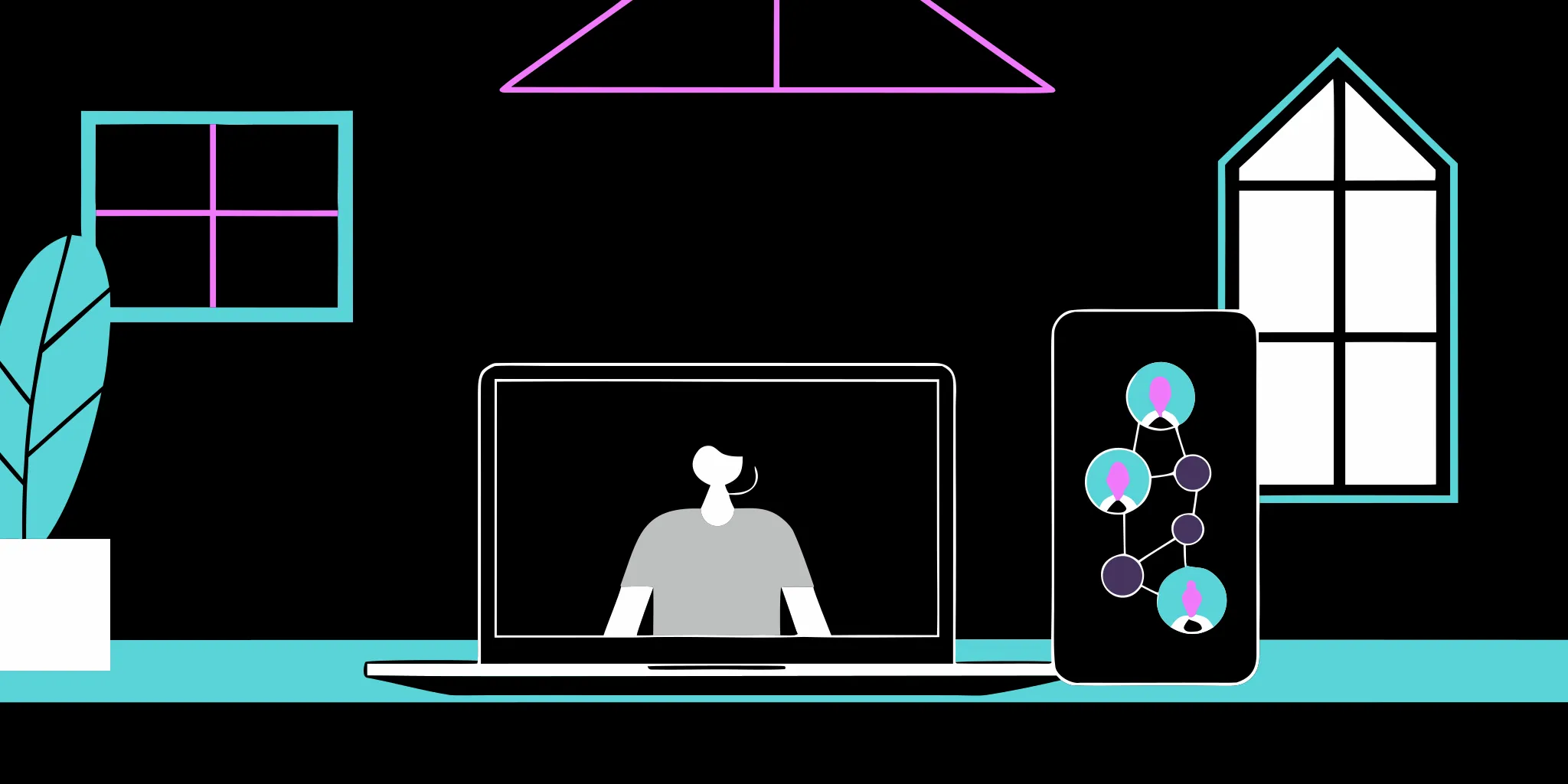 AI data visualization on a laptop for nonprofit fundraising.