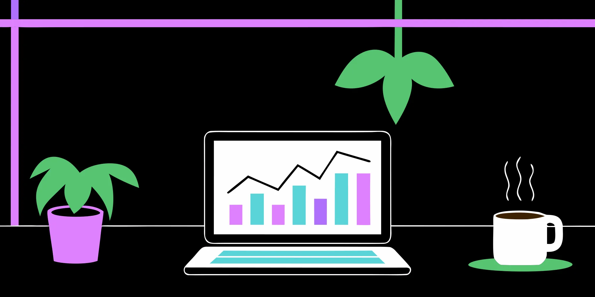 Laptop screen with a growth chart showing results from the best donor retention platforms.