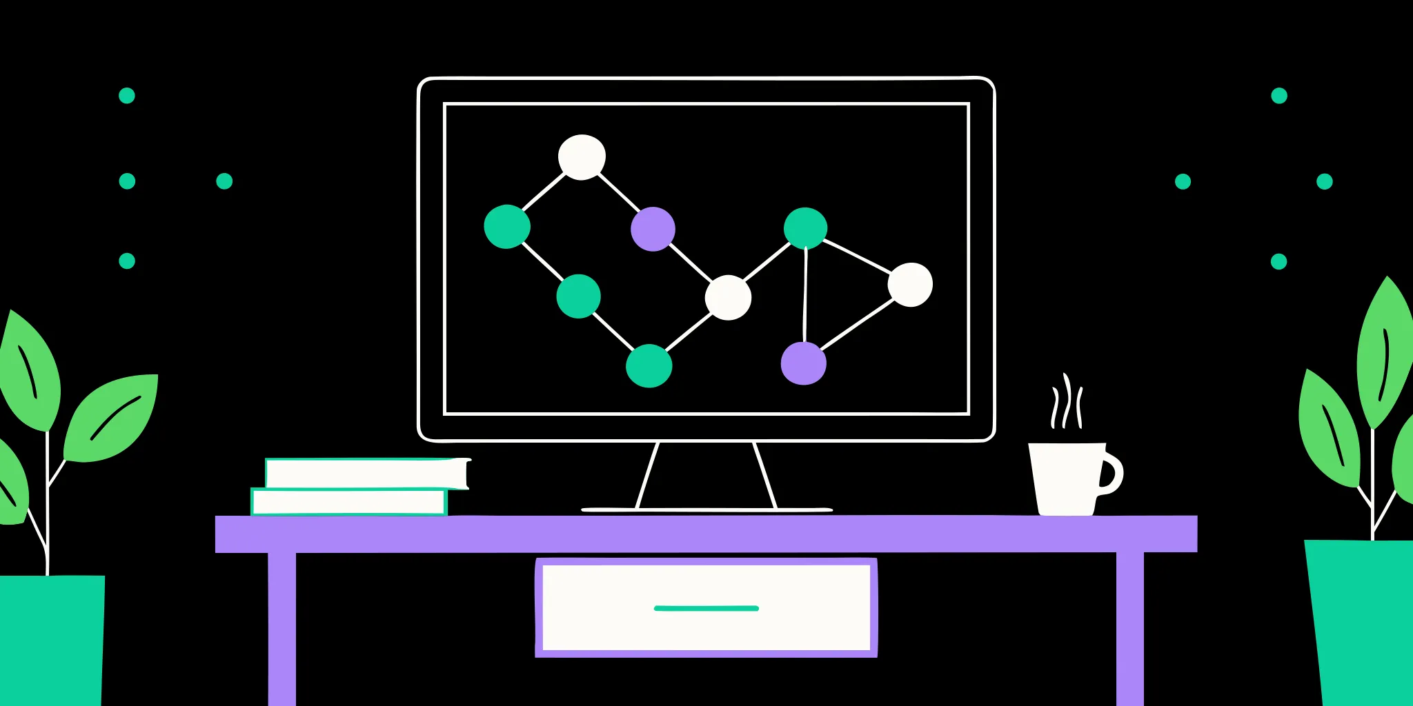 A computer screen showing a network of connections for online community fundraising.
