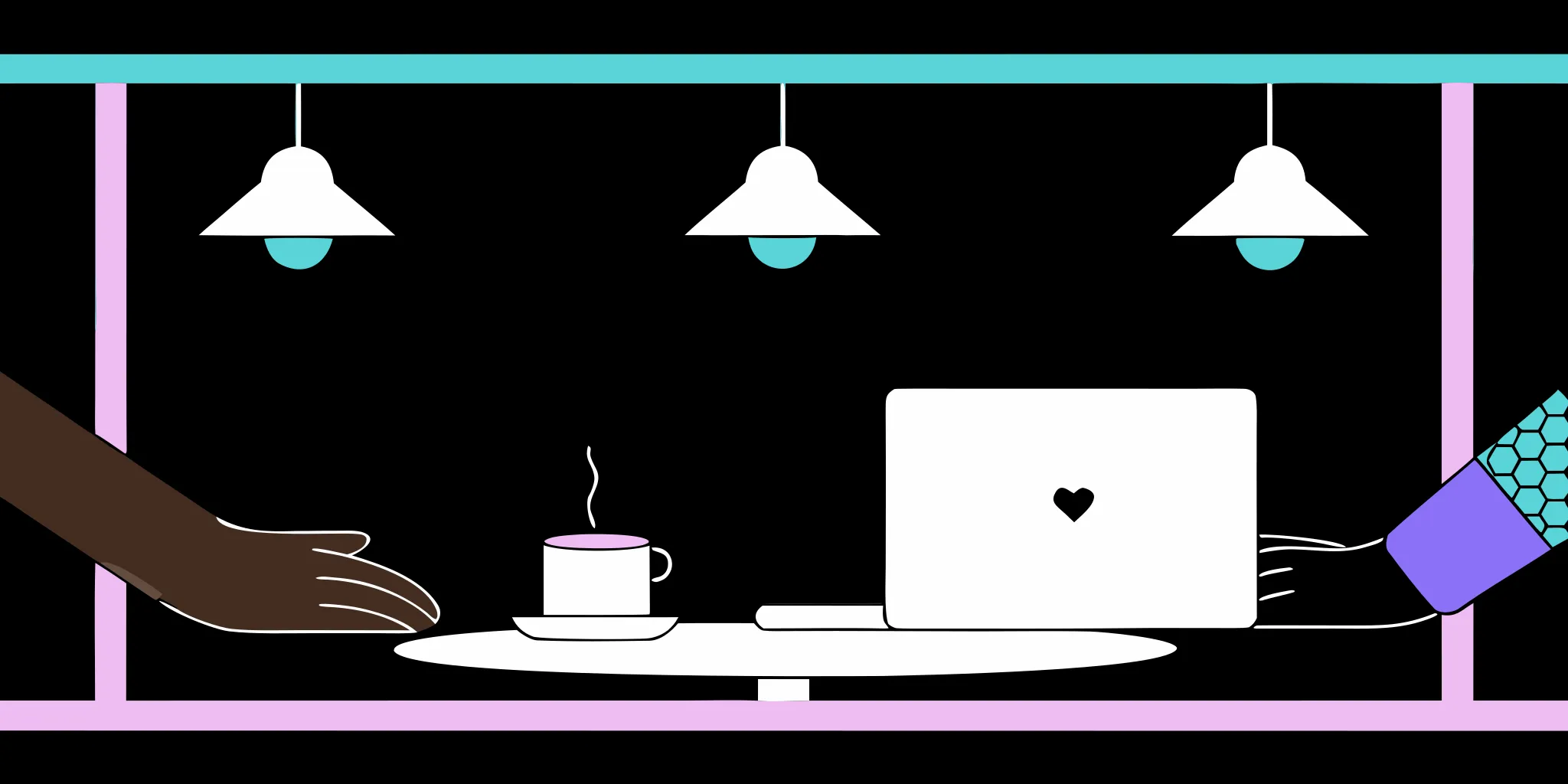 Two people discussing conversational fundraising examples over coffee.