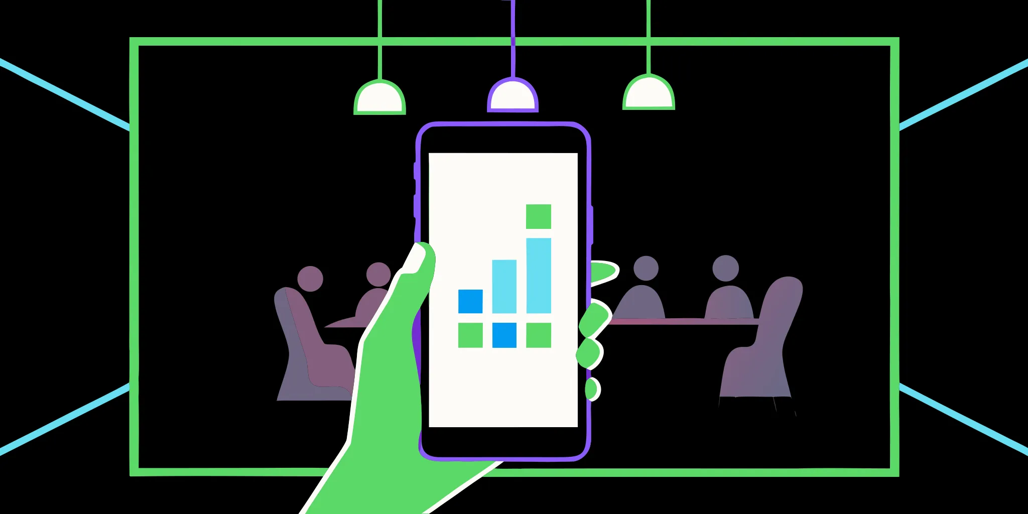 Checking analytics for a customizable P2P fundraising campaign on a smartphone.