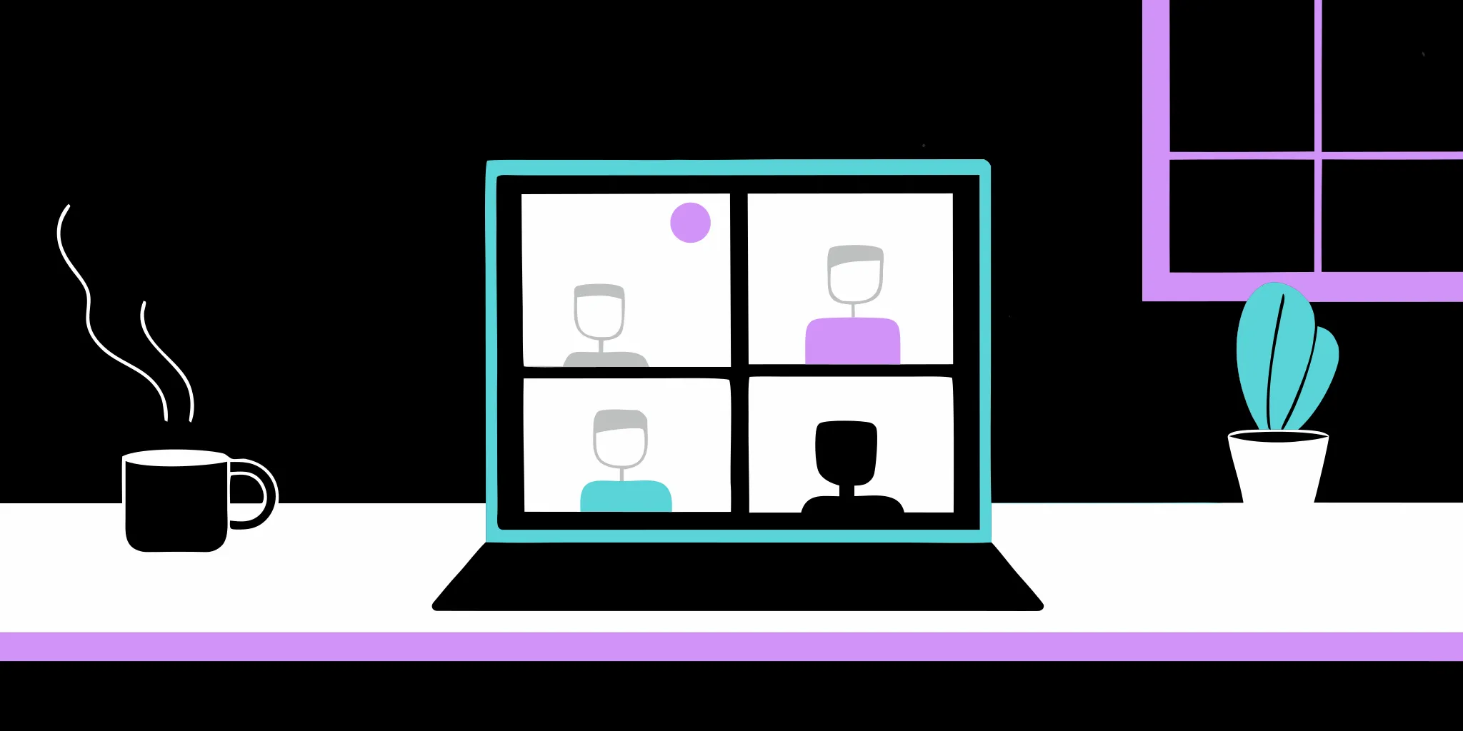 Best practices for virtual fundraising events shown on a laptop screen during a live meeting.