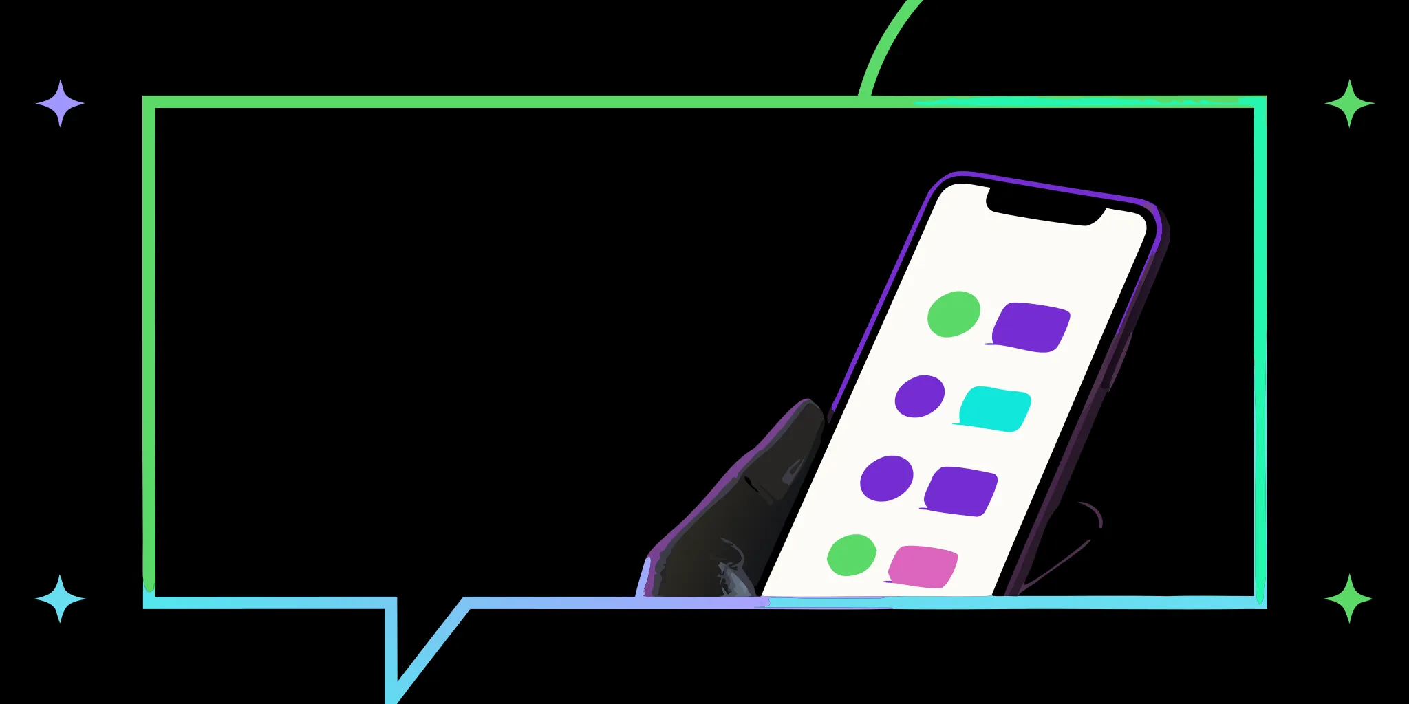 Hand holding a smartphone showing how to use Facebook Messenger for donations.