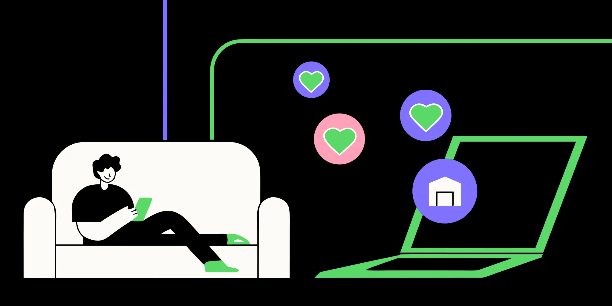 A person using a tablet for Facebook Messenger fundraising for a nonprofit.