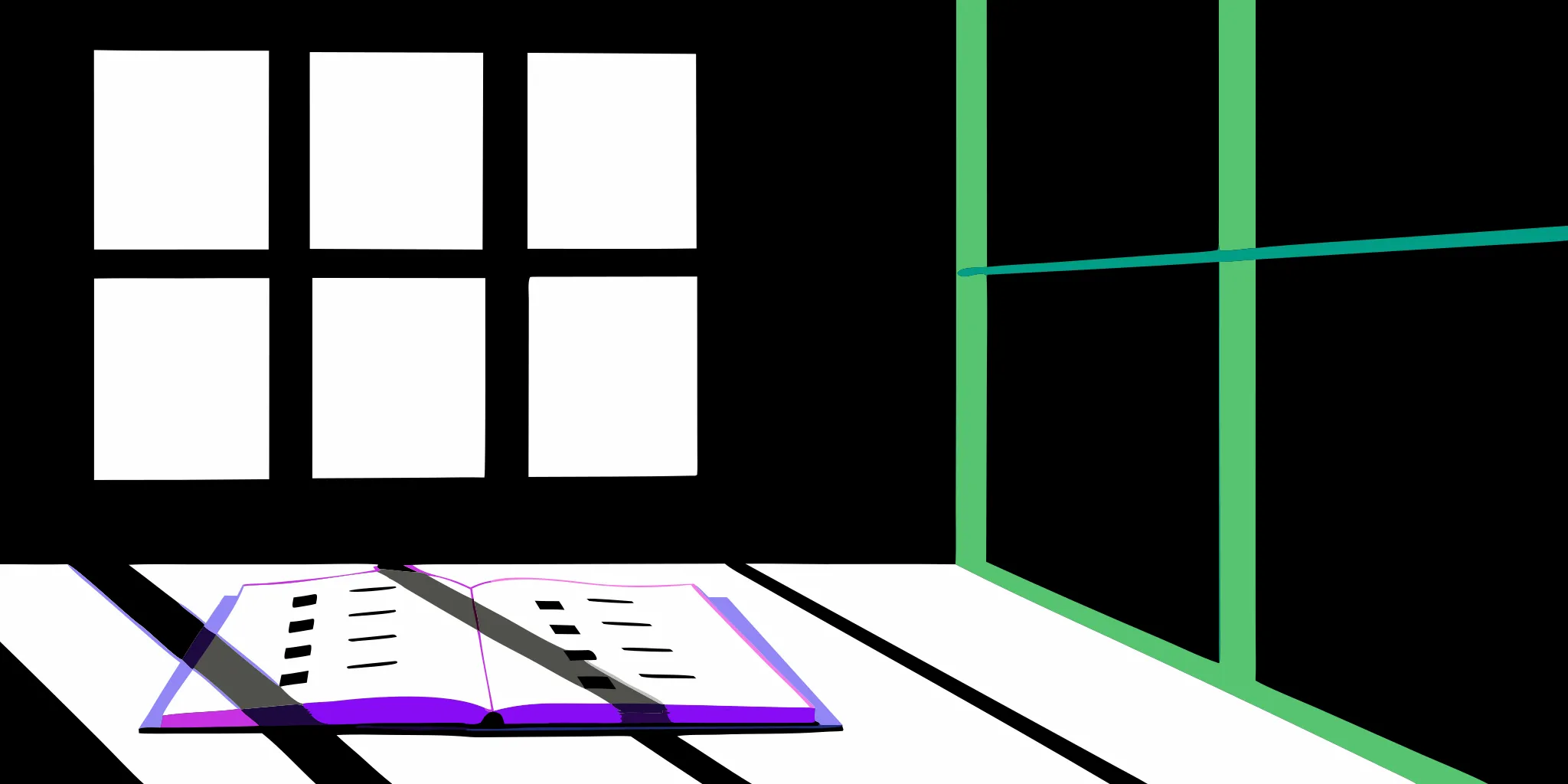 A board report template with charts and graphs open on a clean, sunlit desk.