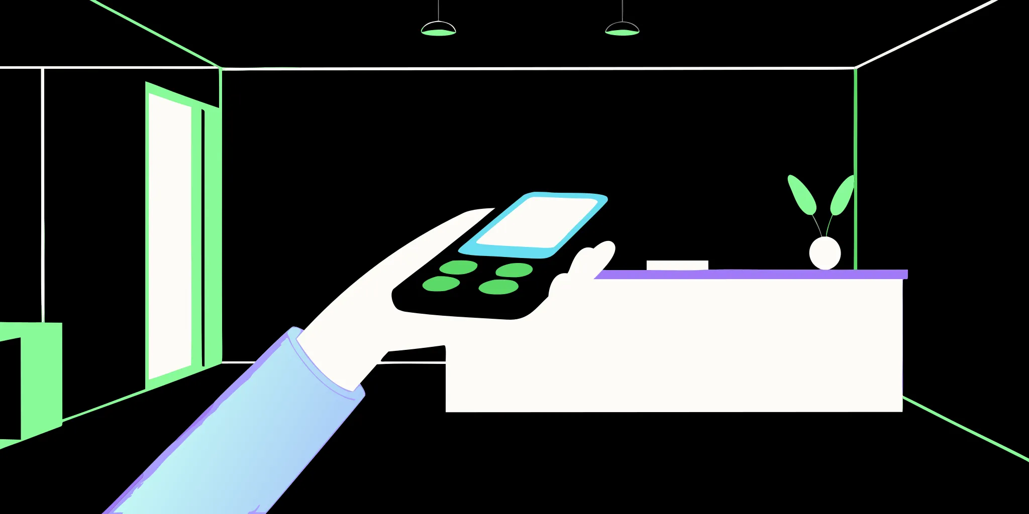 A person making a nonprofit donation on a smartphone using Apple Pay.