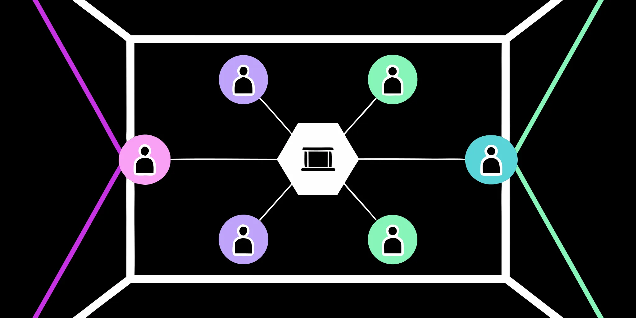 A network diagram of fundraiser recruitment strategies connecting a nonprofit to diverse volunteers.