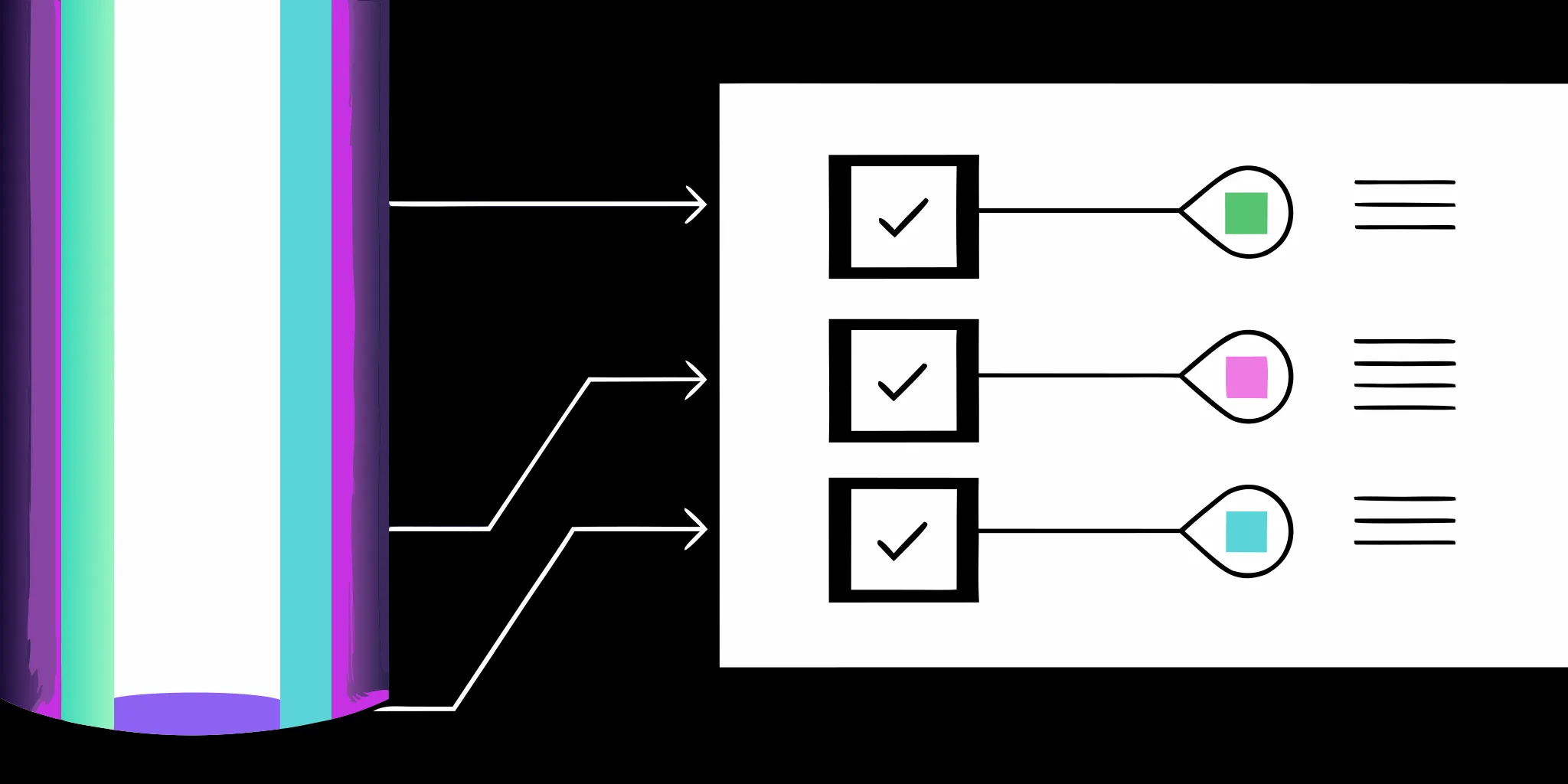 A colorful funnel showing the stages of a grant pipeline management process.