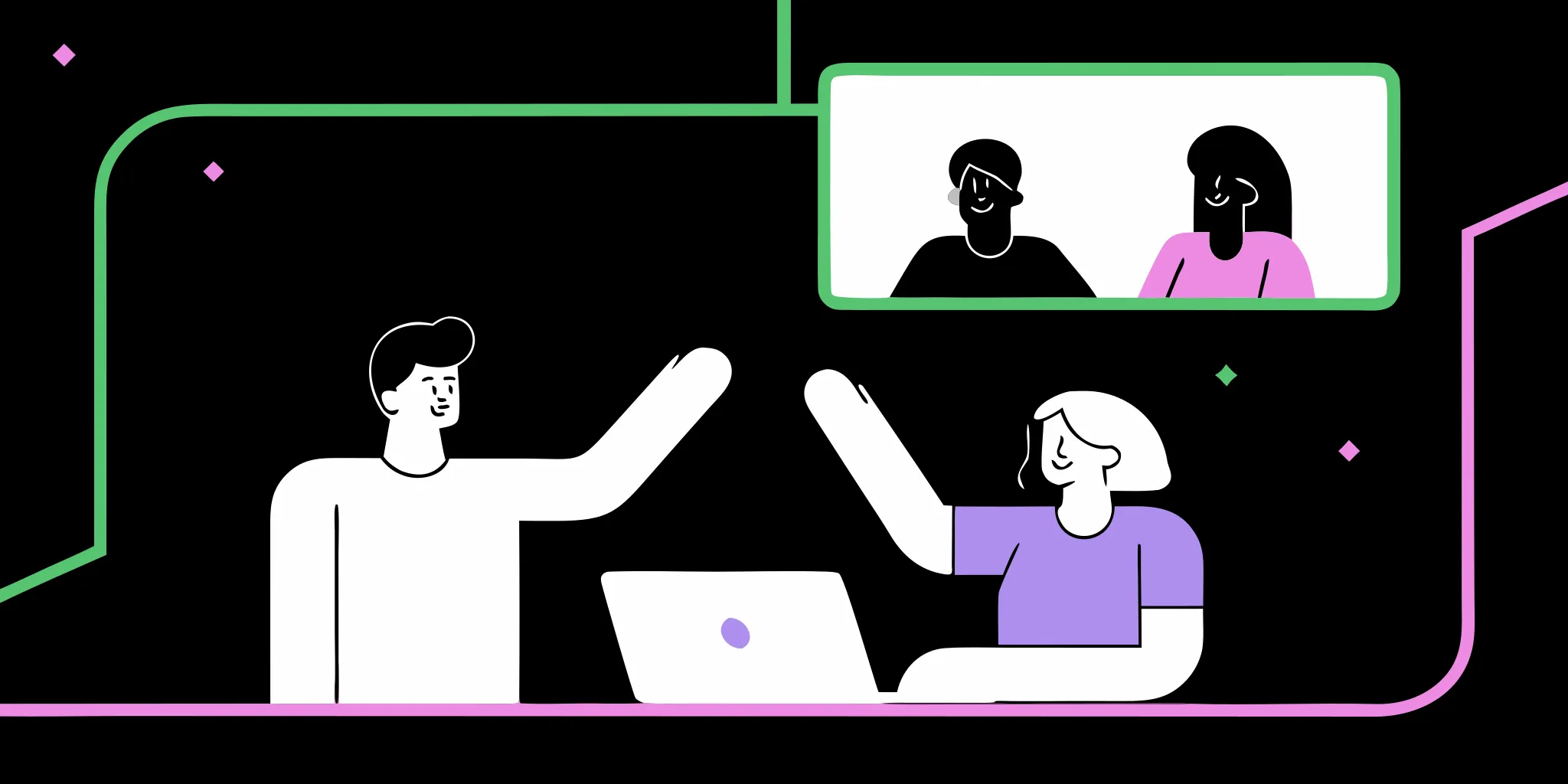 Nonprofit team building donor relationships through social direct messaging