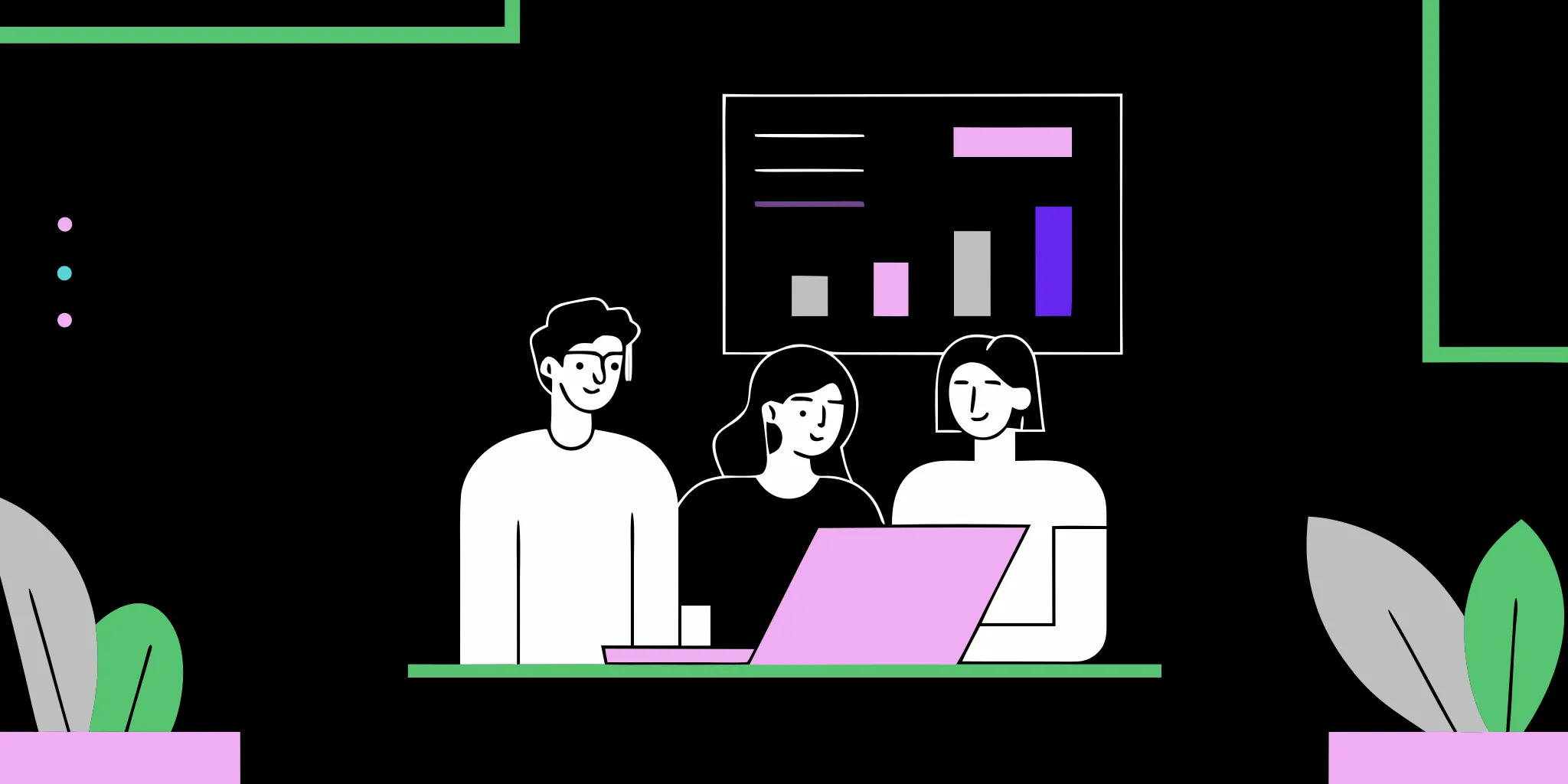 Nonprofit team reviewing fundraising performance data and donor engagement metrics on a laptop display