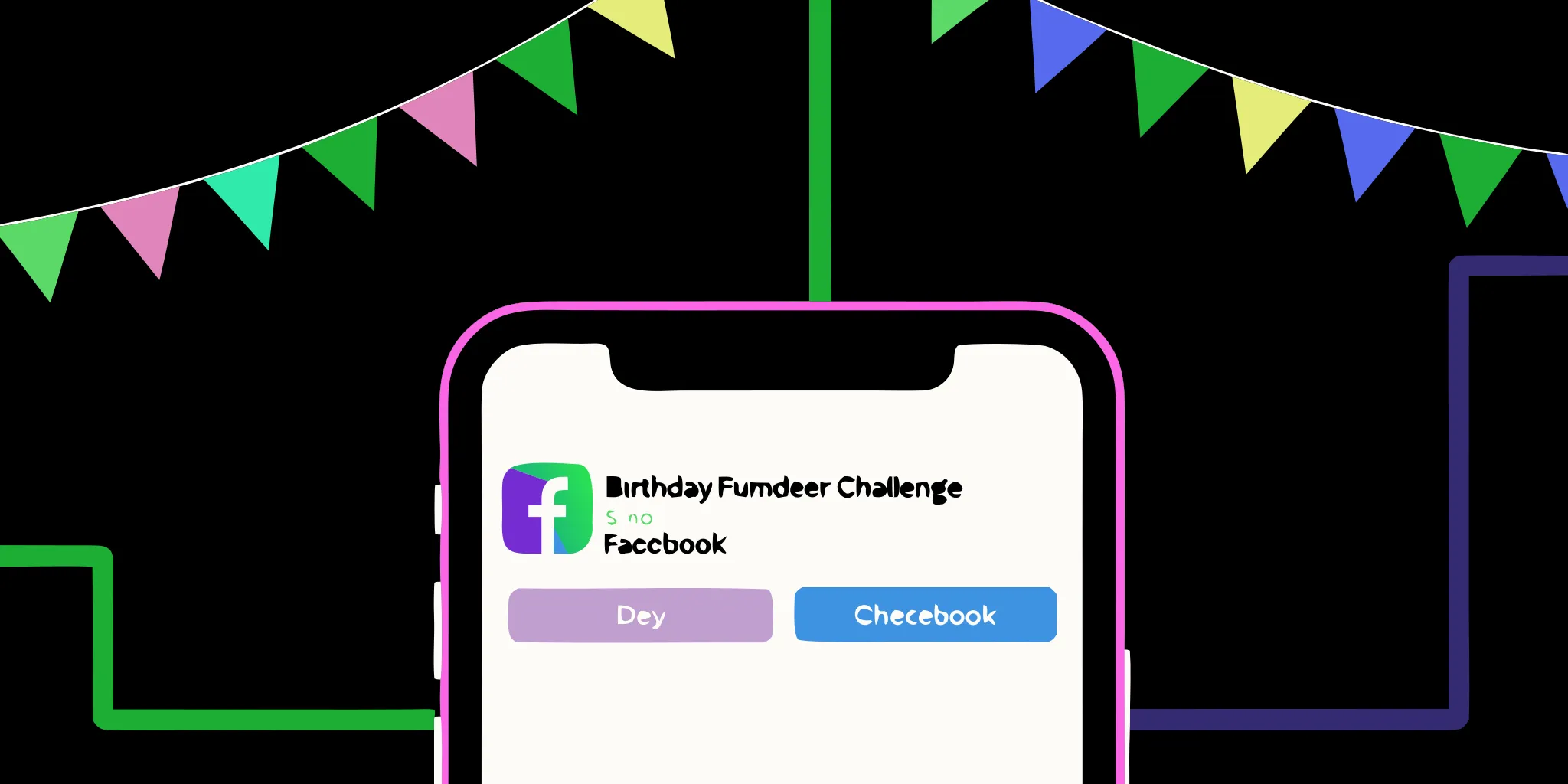 Digital fundraising campaign showing a smartphone with Facebook Messenger and year-end giving graphics