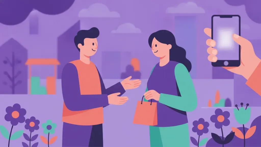 Nonprofit fundraiser welcoming a supporter through a stewardship touchpoint
