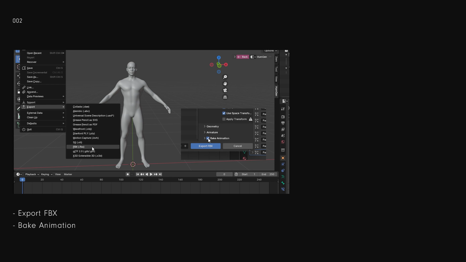 Visual Manual or tutorial for how to use Morph-Man. Morph-Man is a marvelous designer project file from Blauw Films, developed by costume designer Charlotte Simons. Morph-Man is a full-body 3D mesh. This is the software Blender, in which Morph-Man is posed.  The image is showing export settings