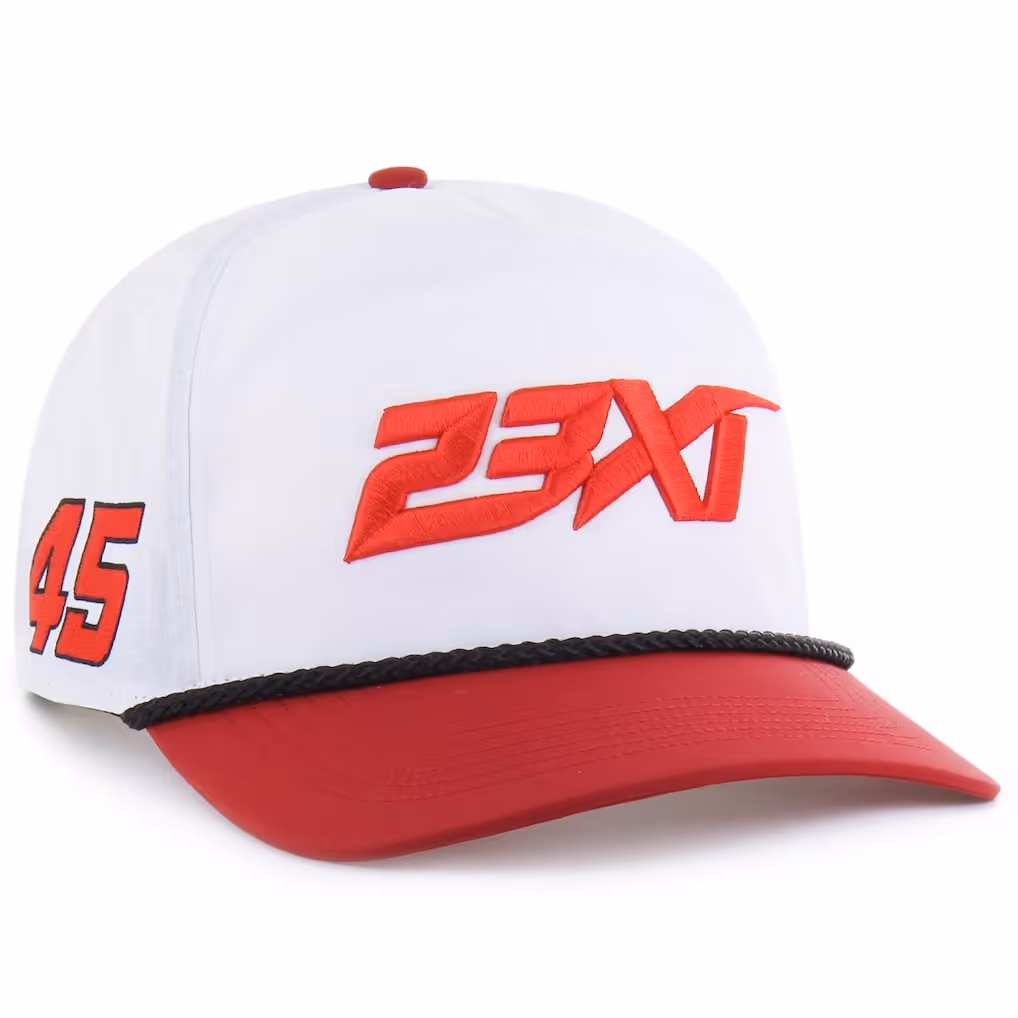 Men's '47 White/Red Tyler Reddick brrr° 23XI Rope Hitch Adjustable Hat