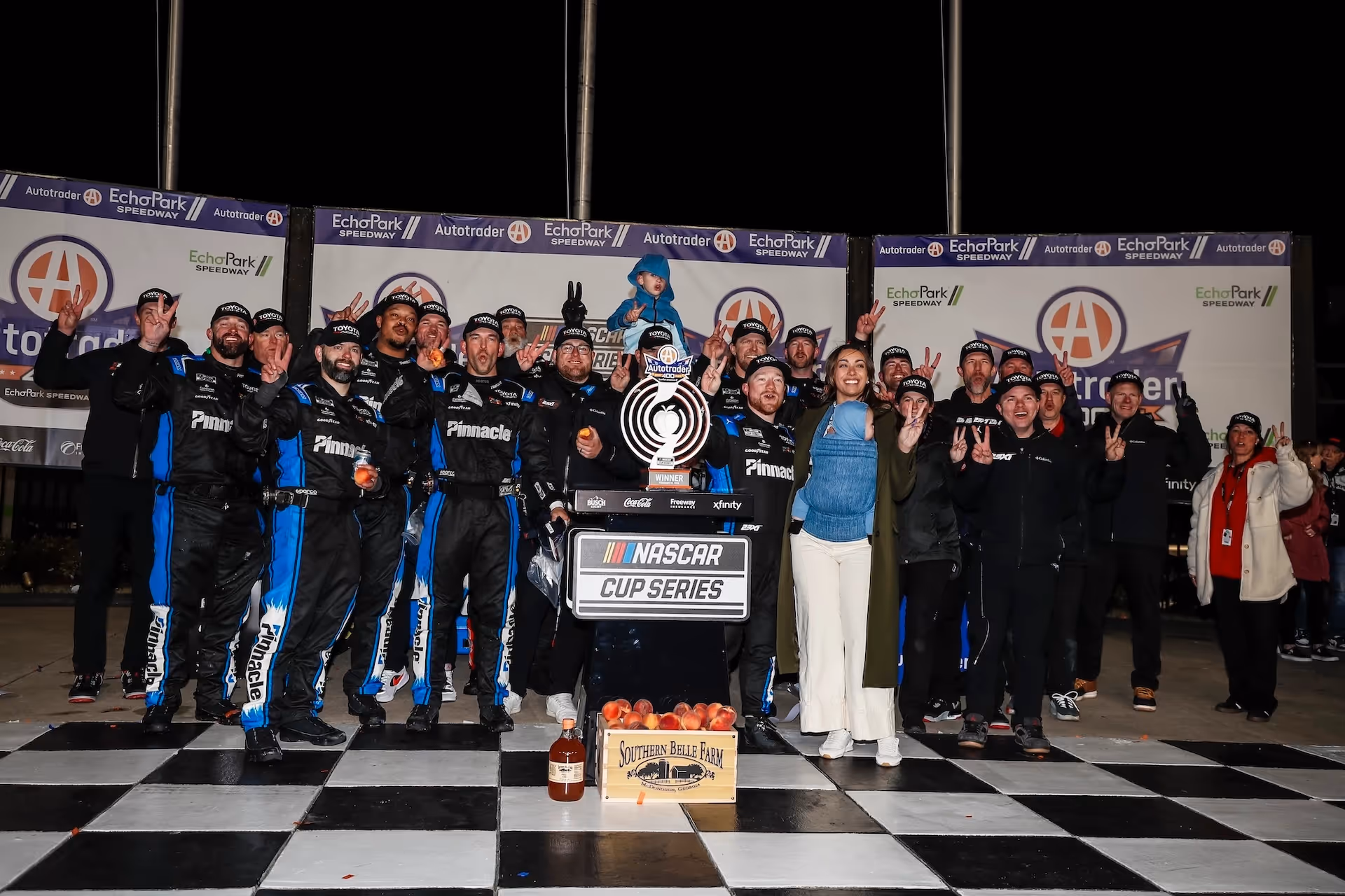 Tyler Reddick celebrates second win in a row in overtime at EchoPark.