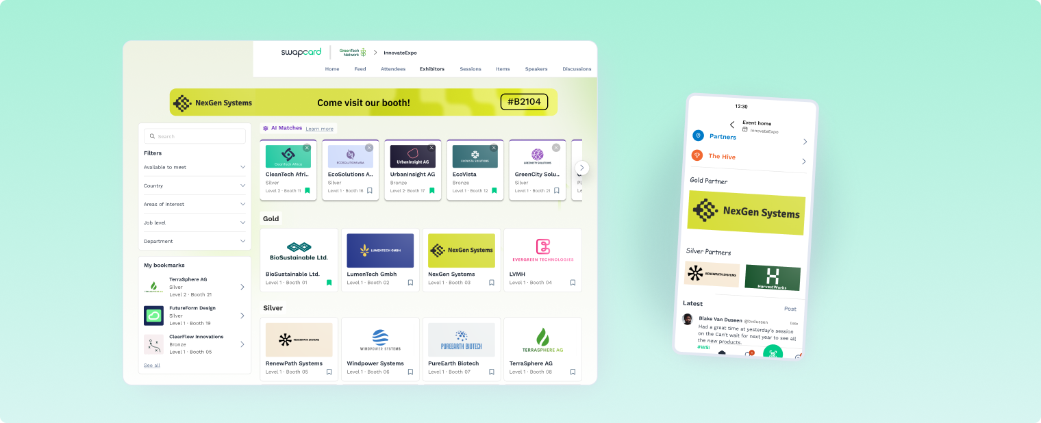Let Swapcard’s solution help you find sponsors for an event