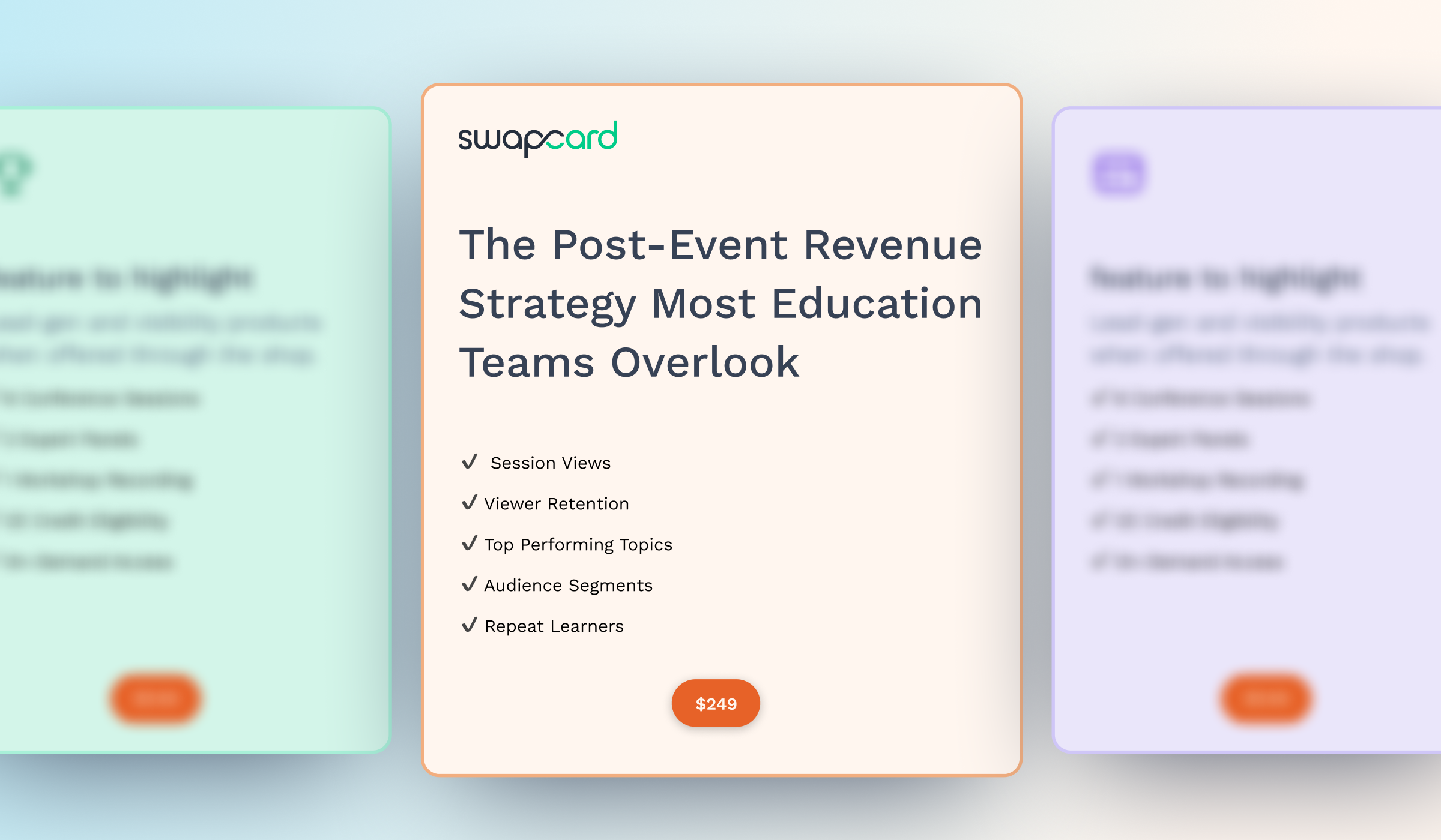 Swapcard_education teams_turn content into revenue