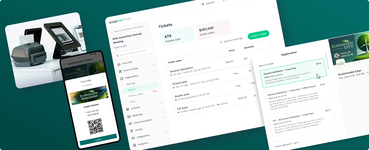 Swapcard event registration platform for associations, trade shows, and B2B conferences
