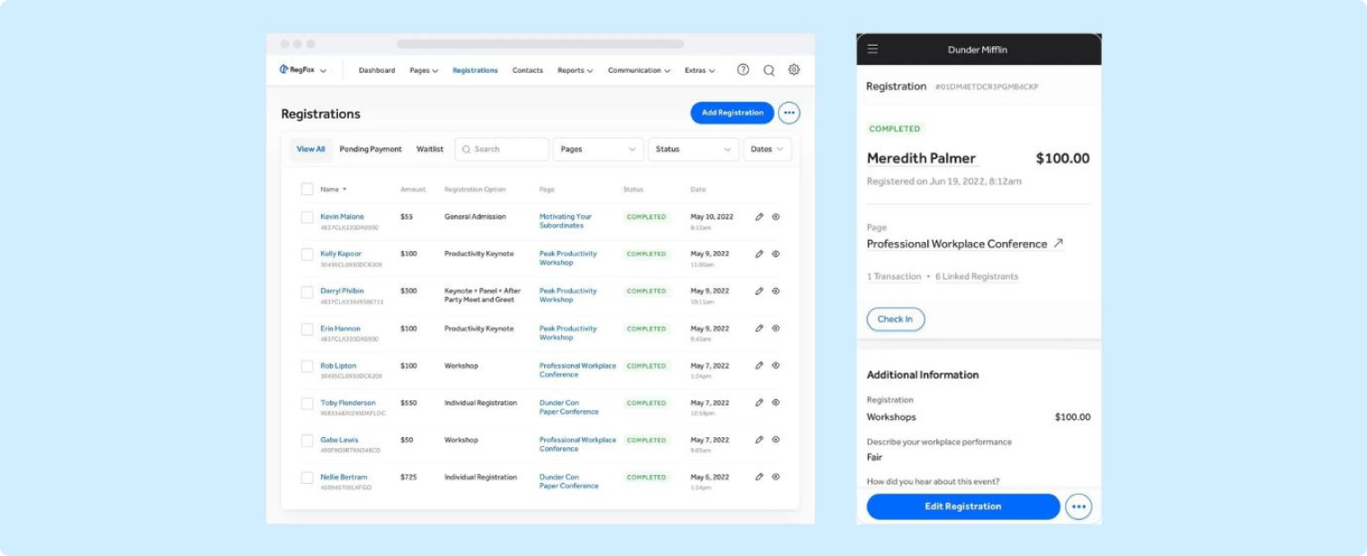 Regfox event registration platform offers powerful tools