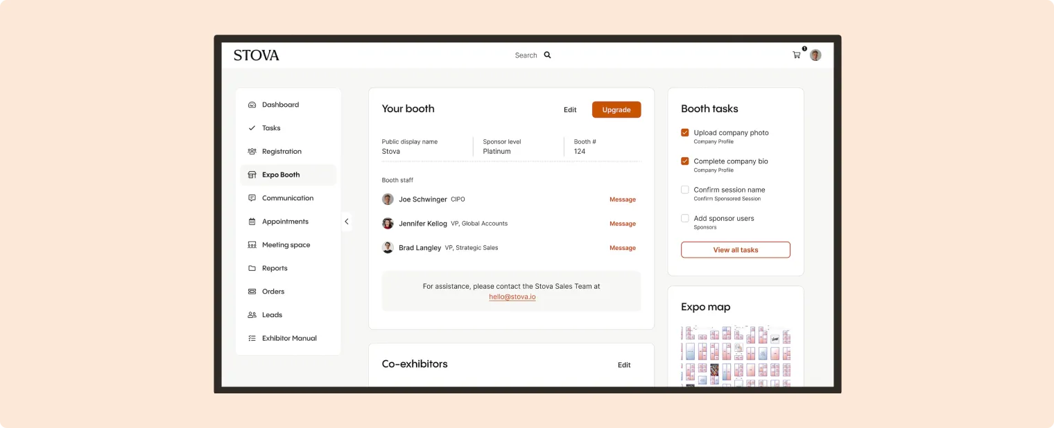 Stova offers a comprehensive event registration platform