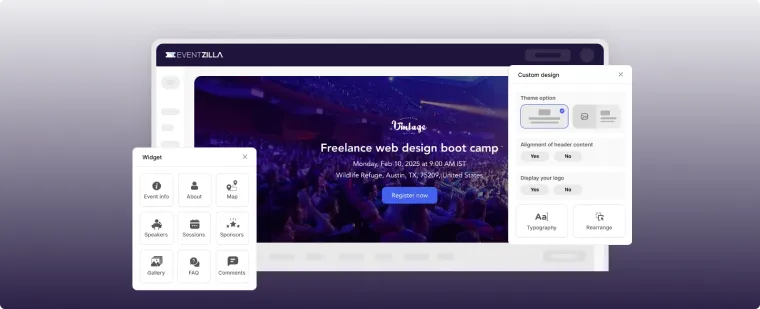 EventZilla is focused on registration and ticketing