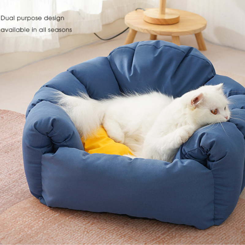 Triangle soft warm cat bed