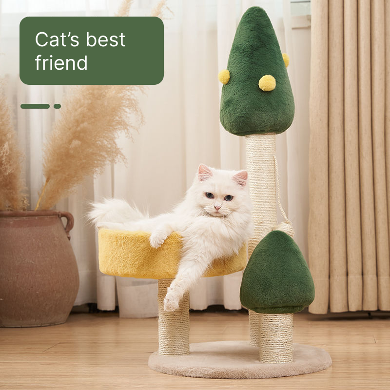 Pine cat tree
