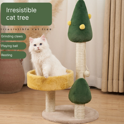 Pine cat tree