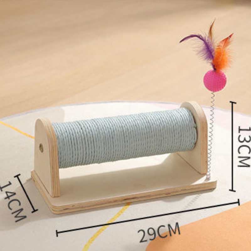 Horizontal cat scratching post