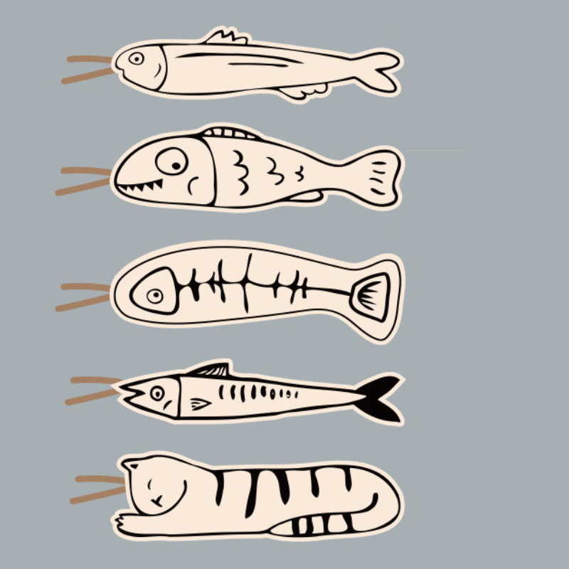 Fish shape catnip cat toy