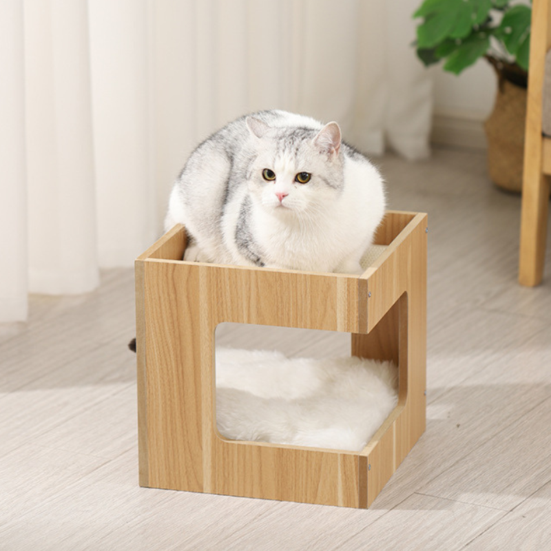 Single layer cat bed