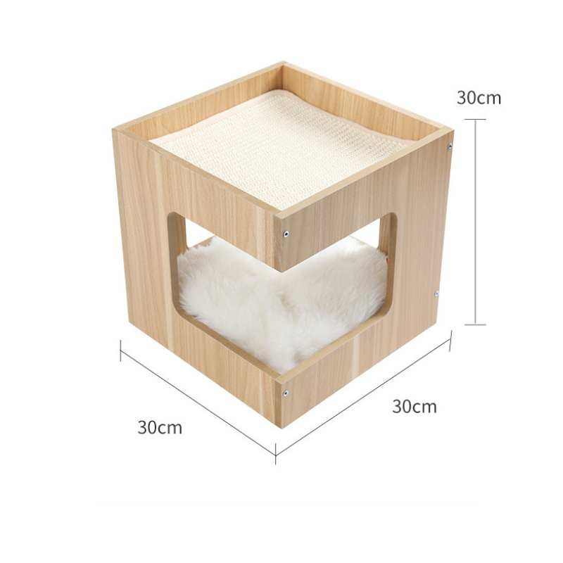 Single layer cat bed