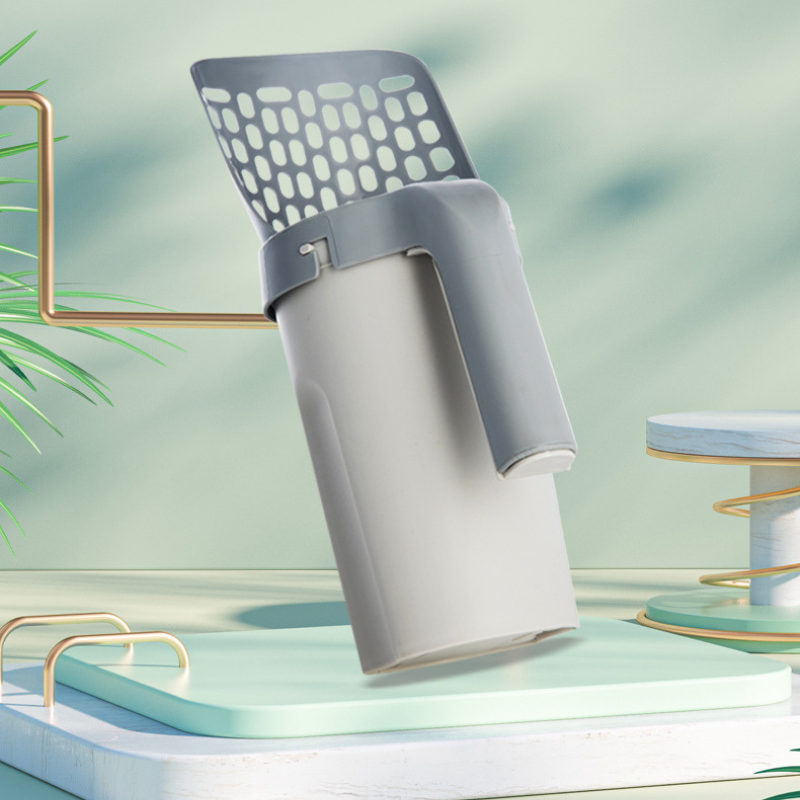 Comfortable cat litter scoop with bag