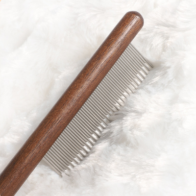 Wood Handle Cat Grooming Comb