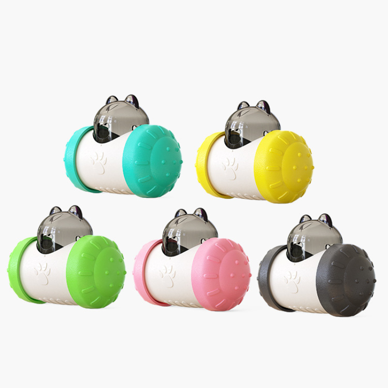 Interactive slow feeder cat toy