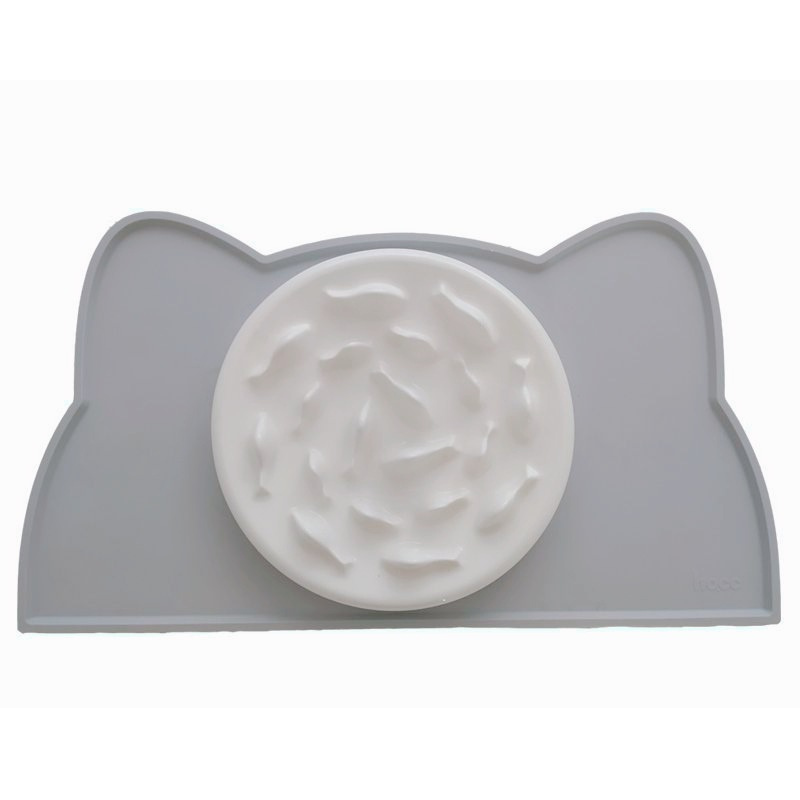 Ceramic cat slow feeder