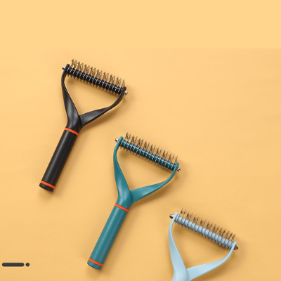 Cat dematting brush for long-haired cat