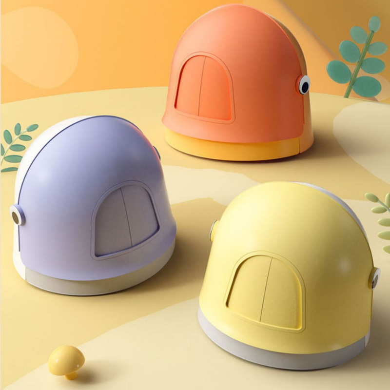 Cute duck shape fully enclosed cat litter box