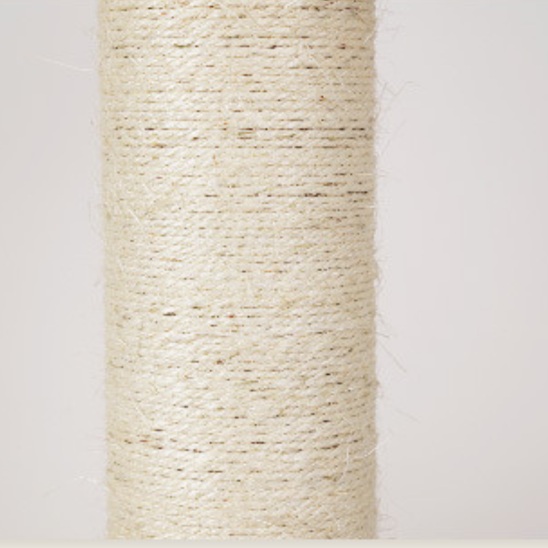 Multi-layer solid wood cat tree with space capsule